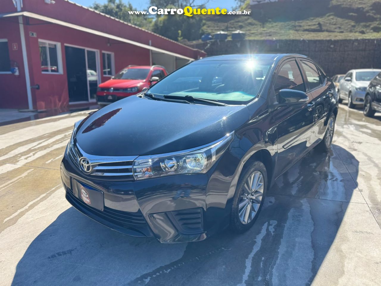 TOYOTA   COROLLA GLI 1.8 FLEX 16V  AUT.   PRETO 2017 1.8 FLEX - Loja