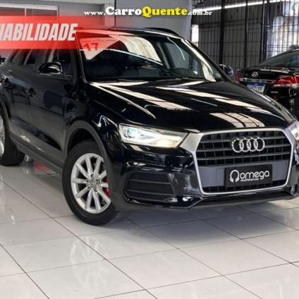 AUDI   Q3 1.4 TFSITFSI FLEX S-TRONIC 5P   PRETO 2017 1.4 GASOLINA