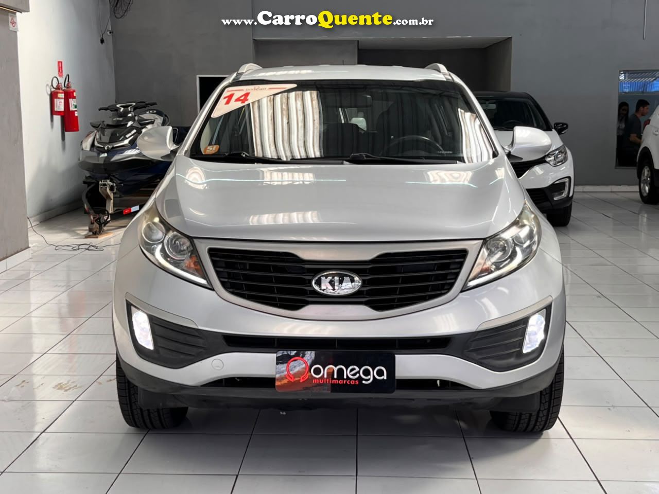 KIA   SPORTAGE LX 2.0 16V 2.0 16V FLEX  AUT.   PRATA 2014 2.0 FLEX - Loja