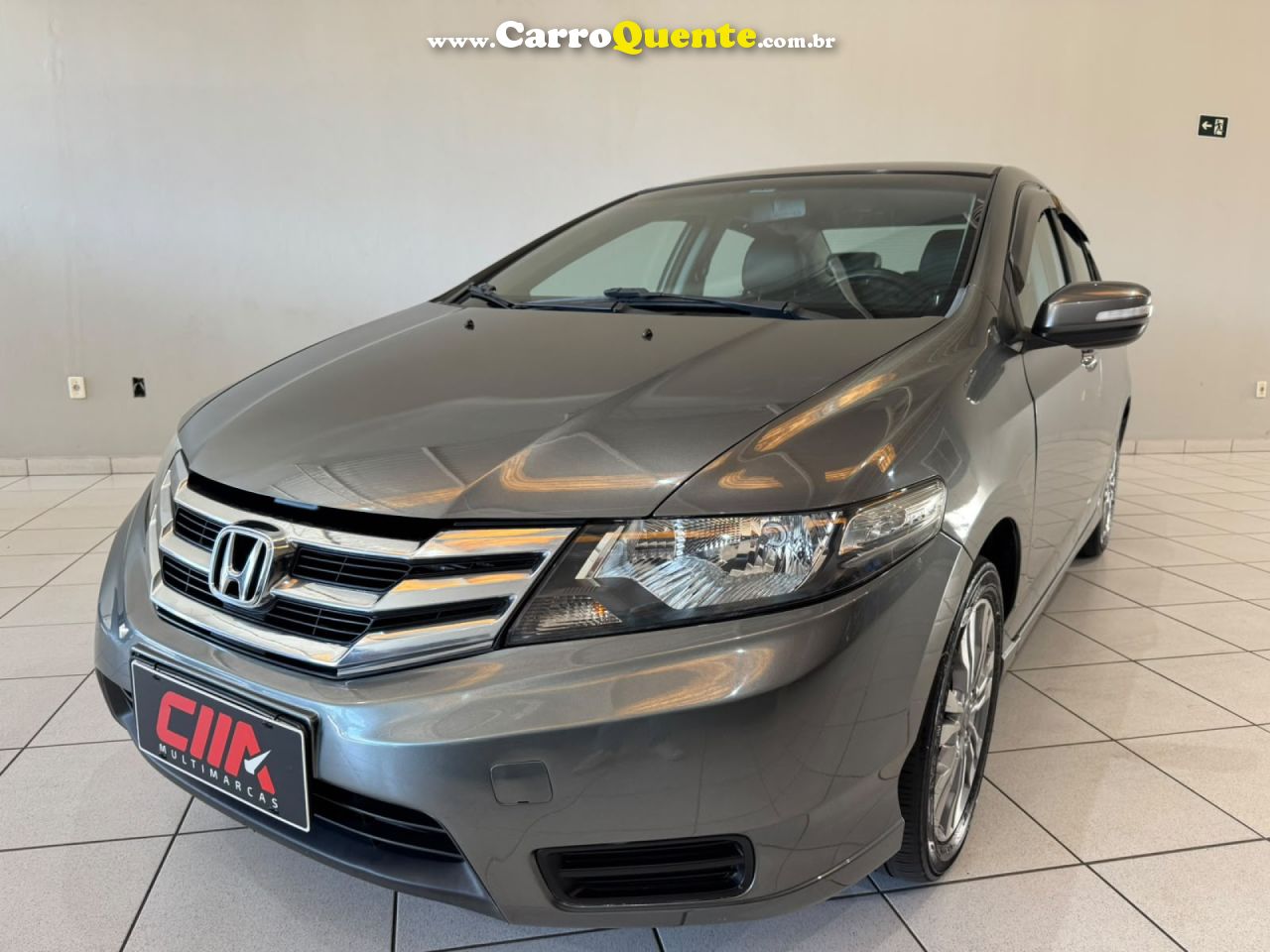 HONDA   CITY SEDAN EX 1.5 FLEX 16V 4P AUT.   CINZA 2013 1.5 FLEX - Loja