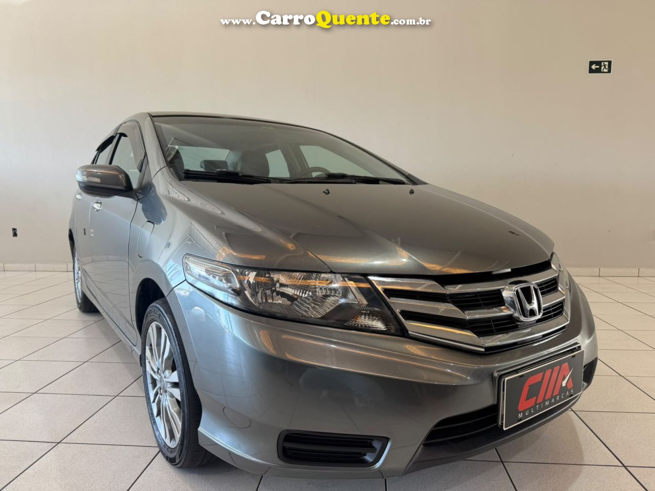 HONDA   CITY SEDAN EX 1.5 FLEX 16V 4P AUT.   CINZA 2013 1.5 FLEX - Loja