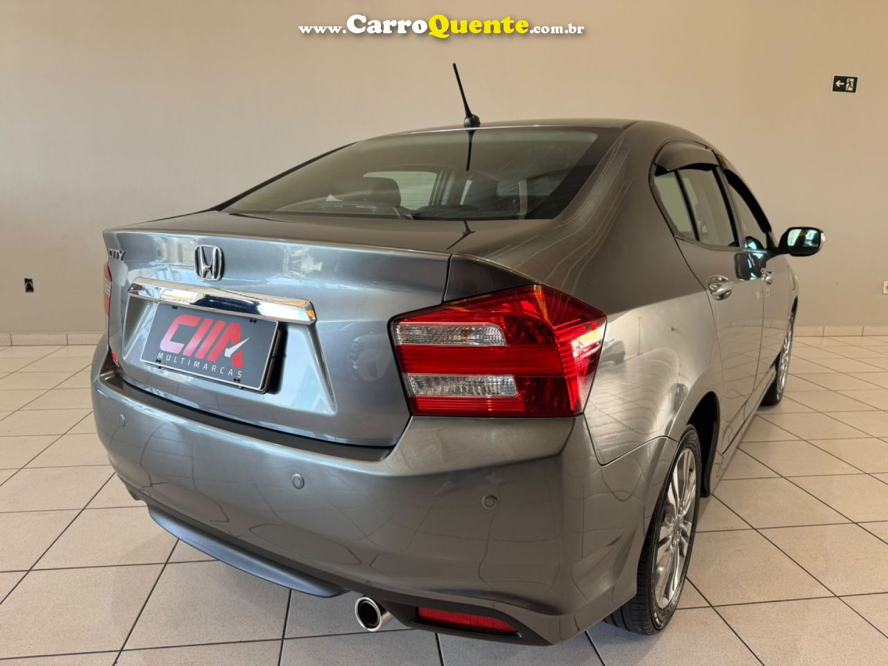HONDA   CITY SEDAN EX 1.5 FLEX 16V 4P AUT.   CINZA 2013 1.5 FLEX - Loja