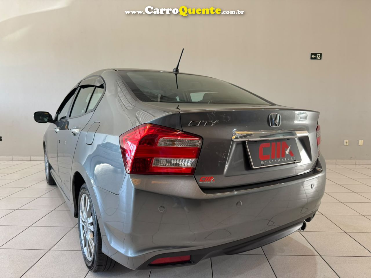 HONDA   CITY SEDAN EX 1.5 FLEX 16V 4P AUT.   CINZA 2013 1.5 FLEX - Loja