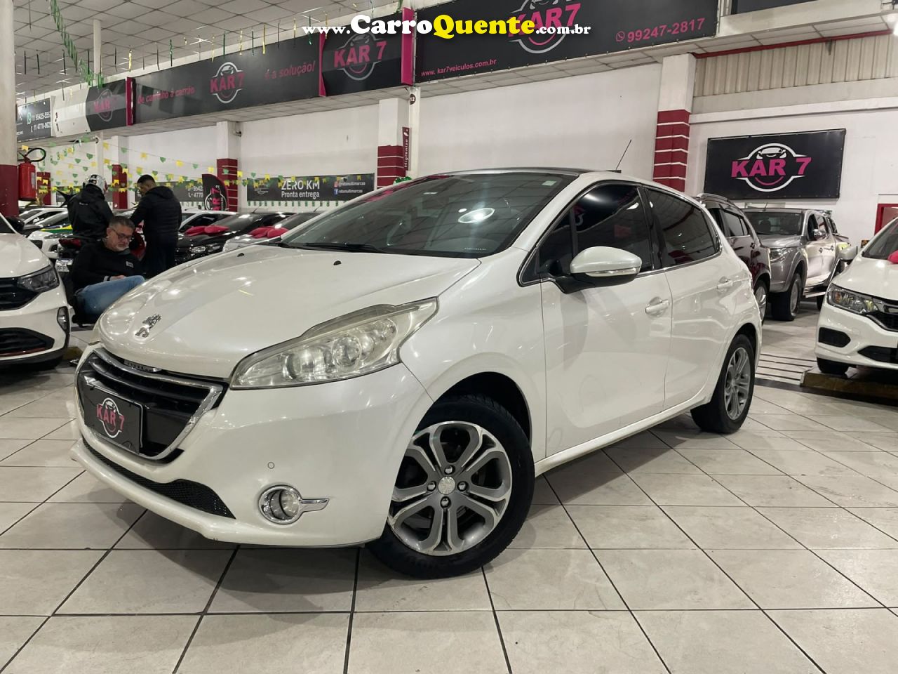 PEUGEOT   208 GRIFFE 1.6 FLEX 16V 5P AUT.   BRANCO 2016 1.6 FLEX - Loja