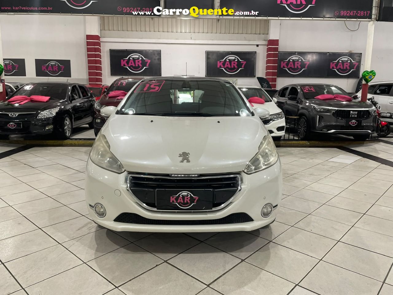 PEUGEOT   208 GRIFFE 1.6 FLEX 16V 5P AUT.   BRANCO 2016 1.6 FLEX - Loja