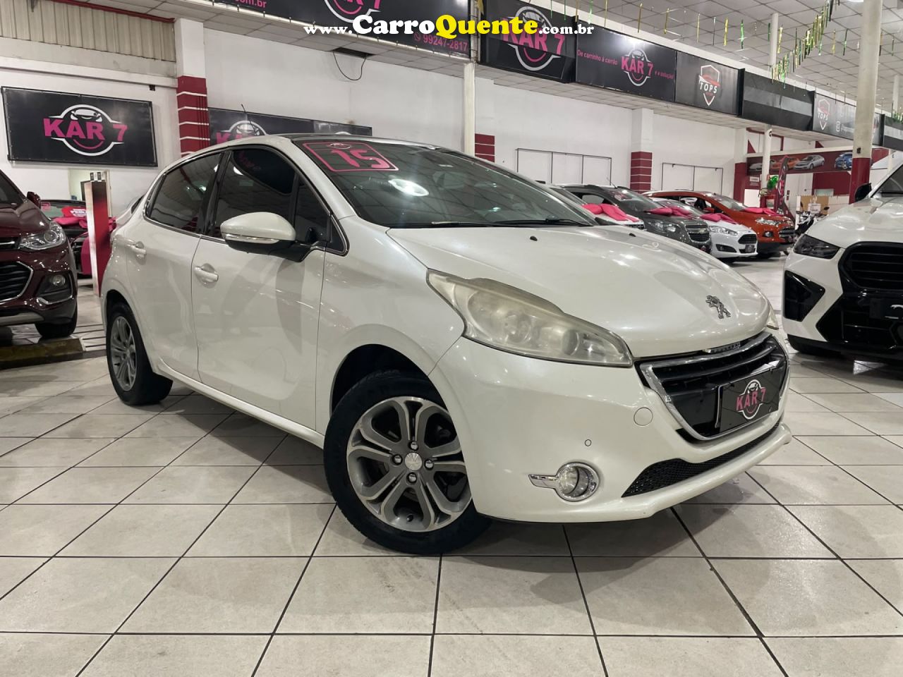 PEUGEOT   208 GRIFFE 1.6 FLEX 16V 5P AUT.   BRANCO 2016 1.6 FLEX - Loja