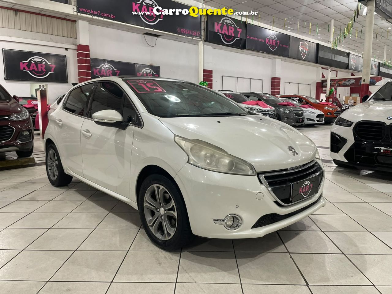 PEUGEOT   208 GRIFFE 1.6 FLEX 16V 5P AUT.   BRANCO 2016 1.6 FLEX - Loja