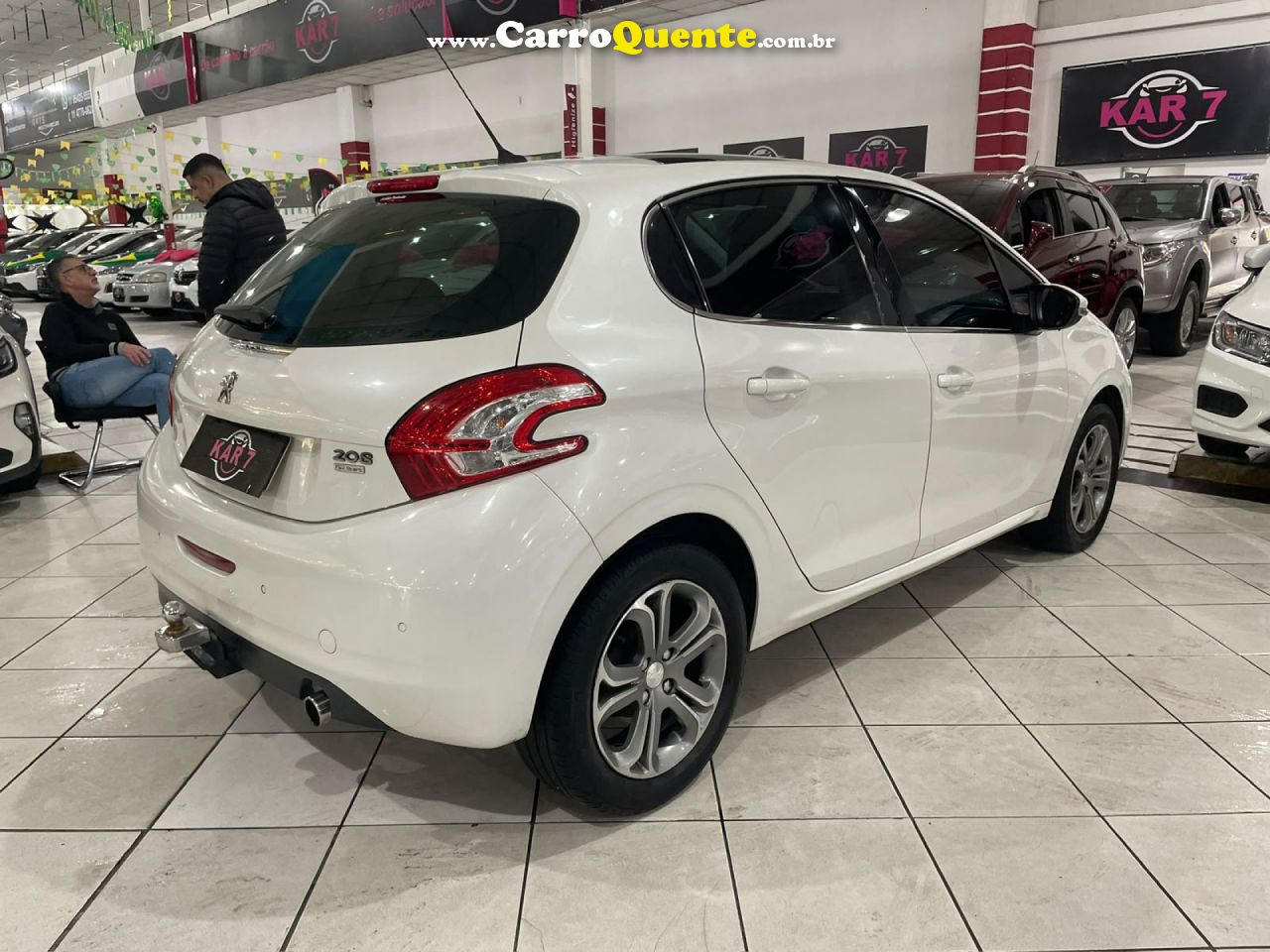 PEUGEOT   208 GRIFFE 1.6 FLEX 16V 5P AUT.   BRANCO 2016 1.6 FLEX - Loja