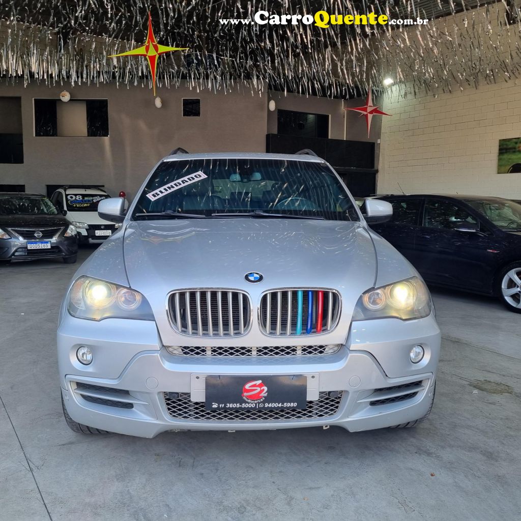 BMW   X5 4.8 4X4 V8 32V 360CV   PRATA 2008 4.8 GASOLINA - Loja