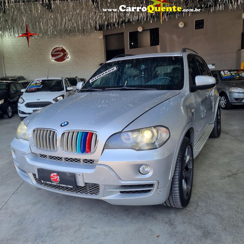 BMW   X5 4.8 4X4 V8 32V 360CV   PRATA 2008 4.8 GASOLINA - Loja