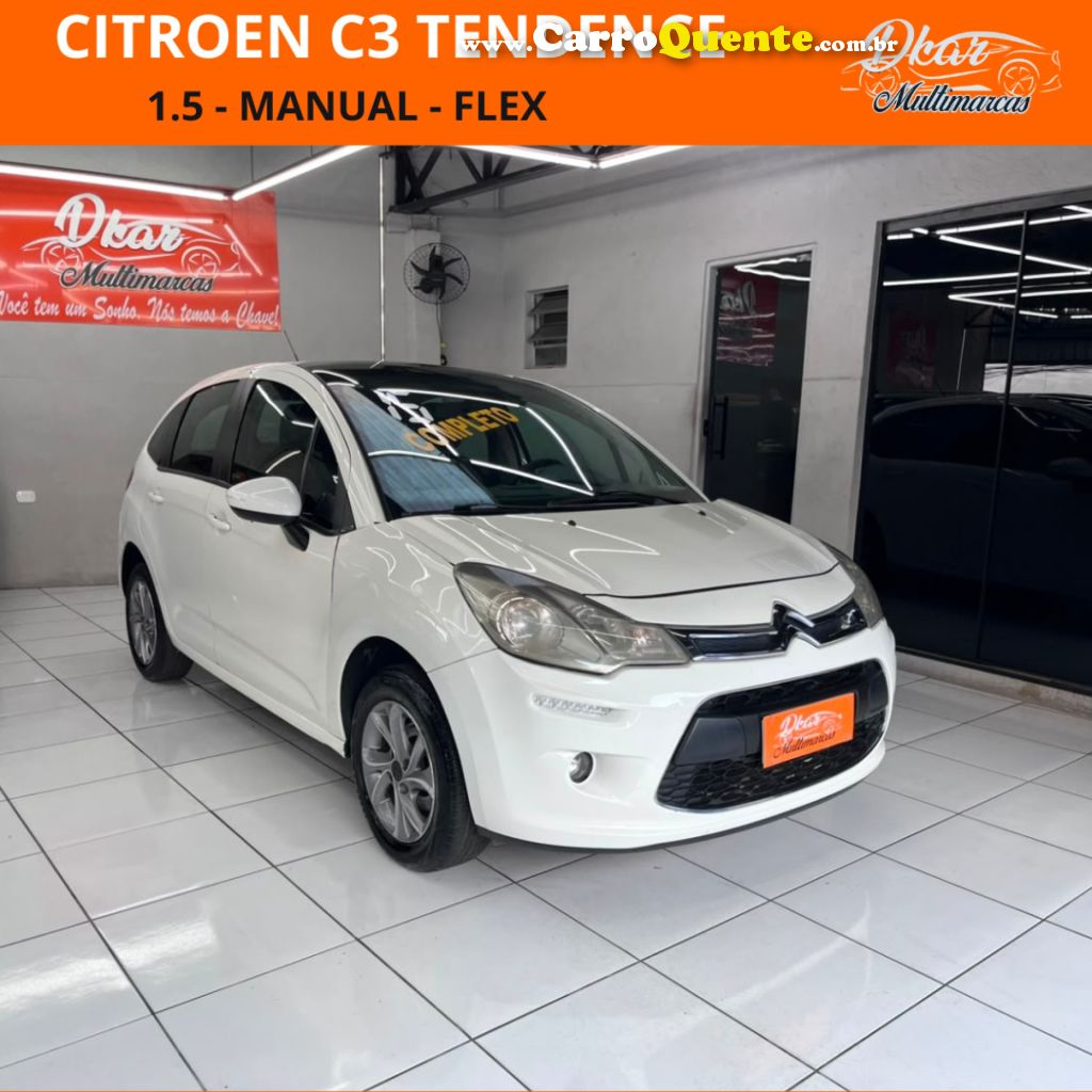 CITROËN   C3 TENDANCE 1.5 FLEX 8V 5P MEC.   BRANCO 2015 1.5 FLEX - Loja