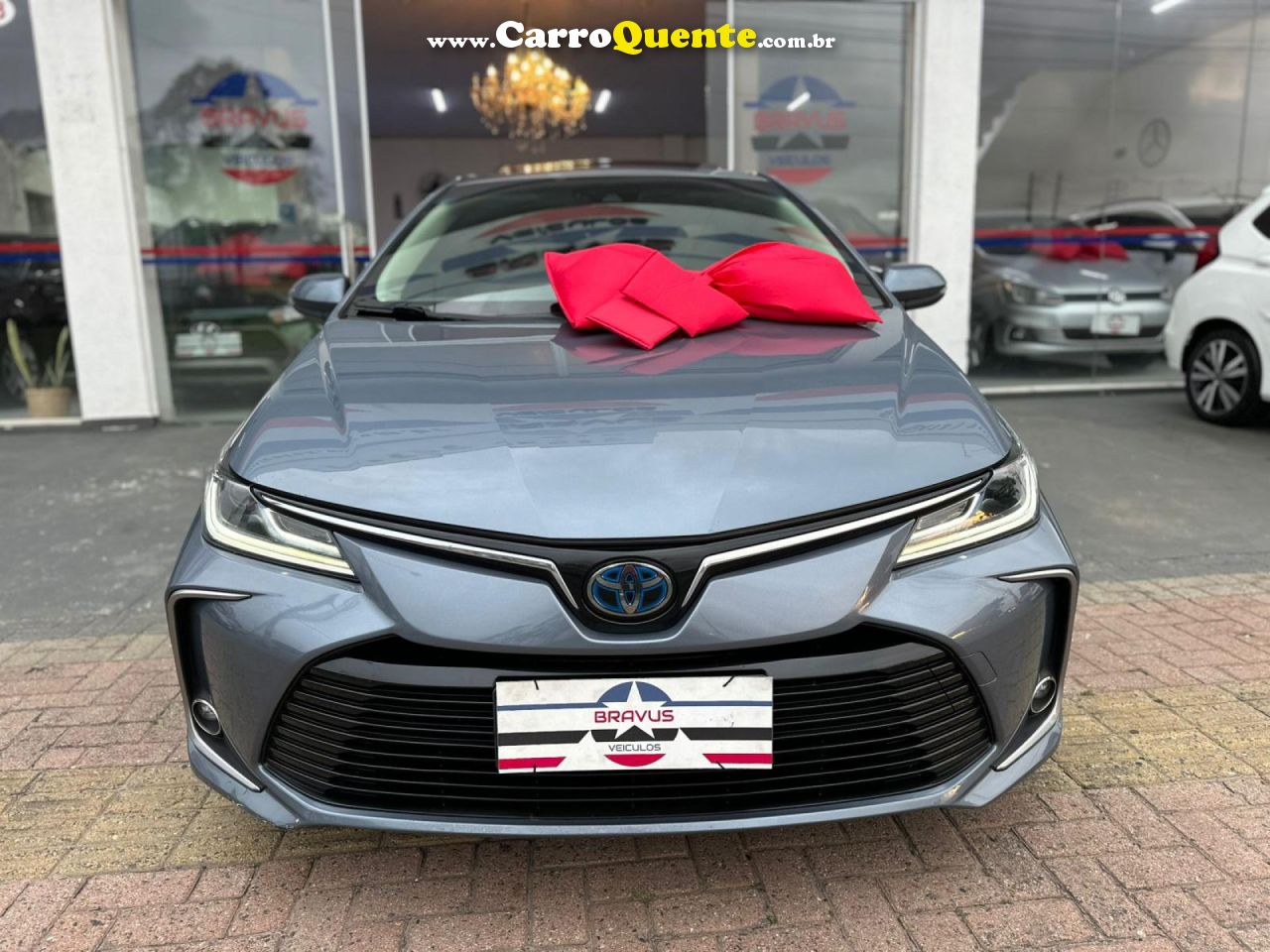 TOYOTA   COROLLA ALTIS PREM. 1.8 AUT. (HÍBRIDO)   CINZA 2020 1.8 FLEX E ELÉTRICO - Loja