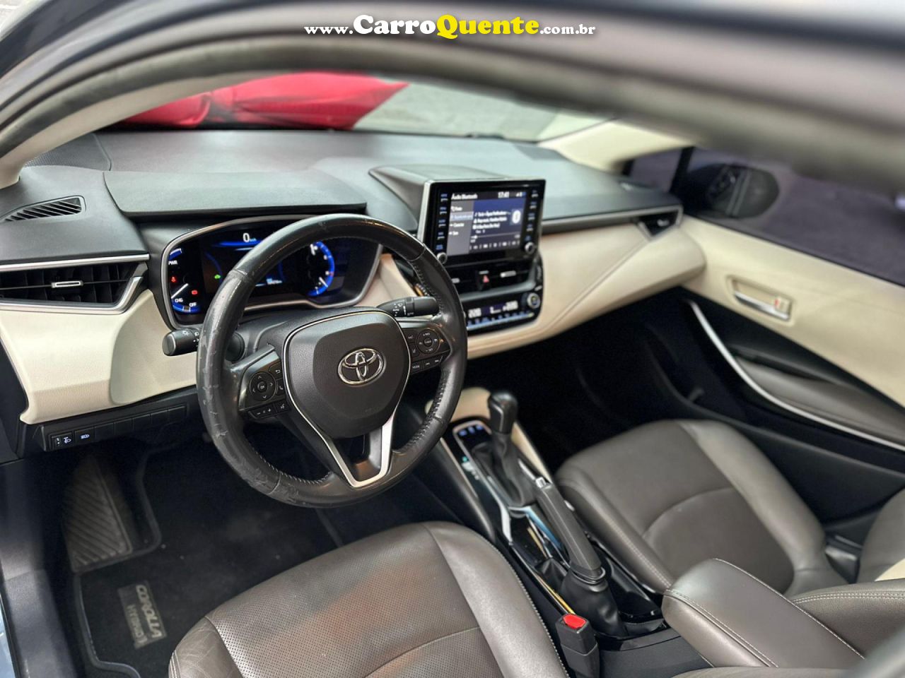 TOYOTA   COROLLA ALTIS PREM. 1.8 AUT. (HÍBRIDO)   CINZA 2020 1.8 FLEX E ELÉTRICO - Loja