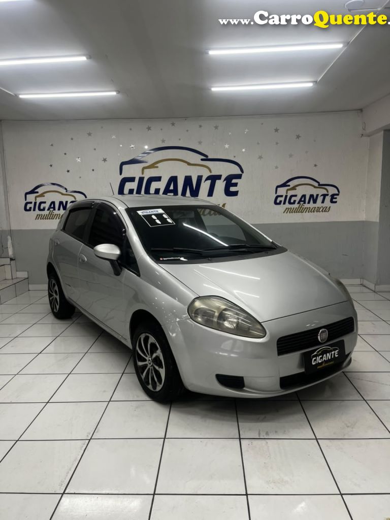 FIAT   PUNTO ATTRACTIVE 1.4 FIRE FLEX 8V 5P   PRATA 2011 1.4 FLEX - Loja