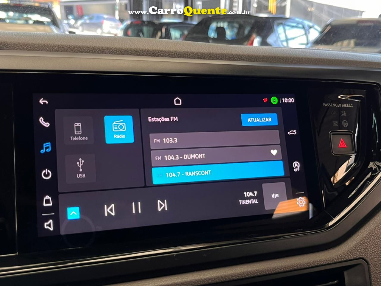 VOLKSWAGEN   VIRTUS COMFORT. 200 TSI 1.0 FLEX 12V AUT   CINZA 2022 1.0 FLEX - Loja