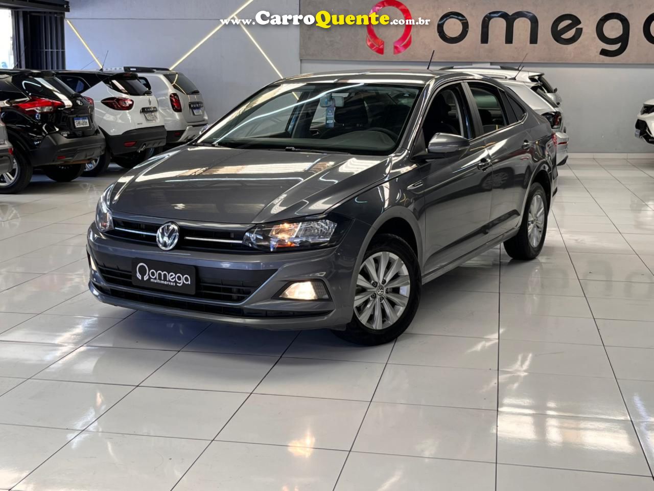 VOLKSWAGEN   VIRTUS COMFORT. 200 TSI 1.0 FLEX 12V AUT   CINZA 2022 1.0 FLEX - Loja