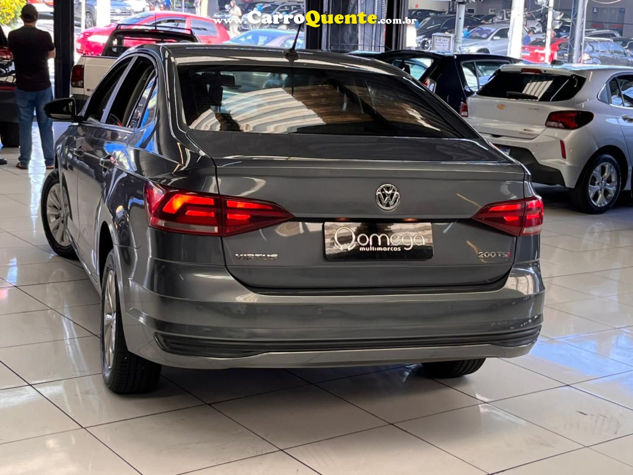 VOLKSWAGEN   VIRTUS COMFORT. 200 TSI 1.0 FLEX 12V AUT   CINZA 2022 1.0 FLEX - Loja