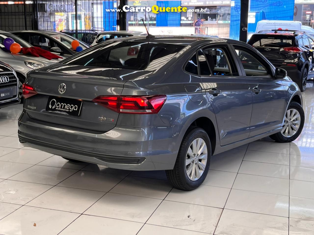 VOLKSWAGEN   VIRTUS COMFORT. 200 TSI 1.0 FLEX 12V AUT   CINZA 2022 1.0 FLEX - Loja