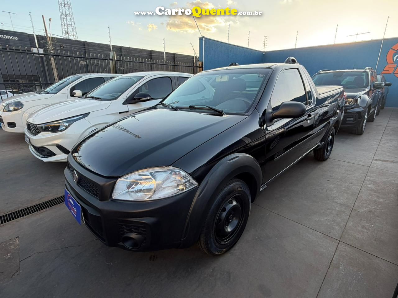 FIAT   STRADA WORKING HARD 1.4 FIRE FLEX 8V CS   PRETO 2015 1.4 FLEX - Loja