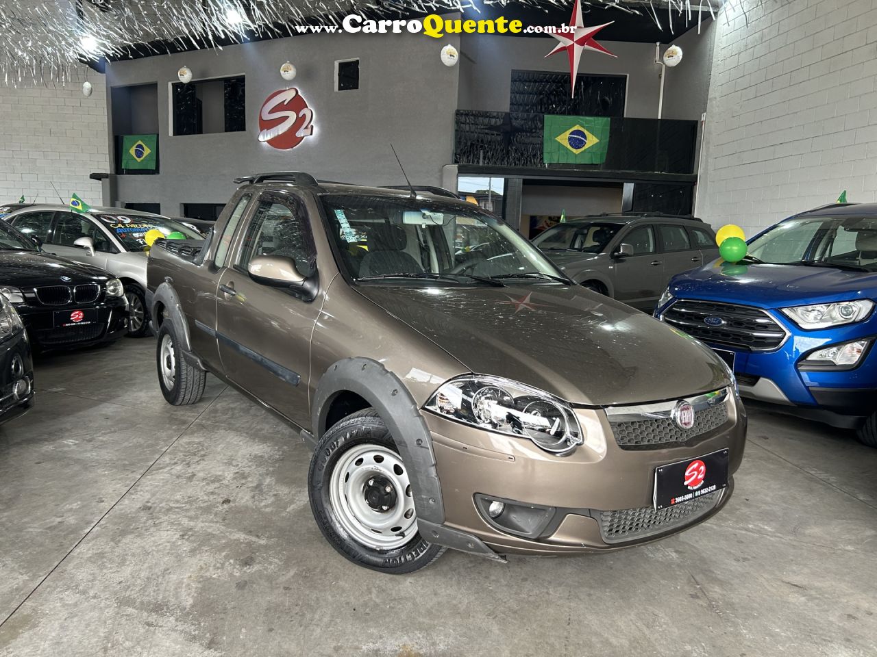 FIAT   STRADA TREKKING 1.6 16V FLEX CE   CINZA 2013 1.6 FLEX - Loja