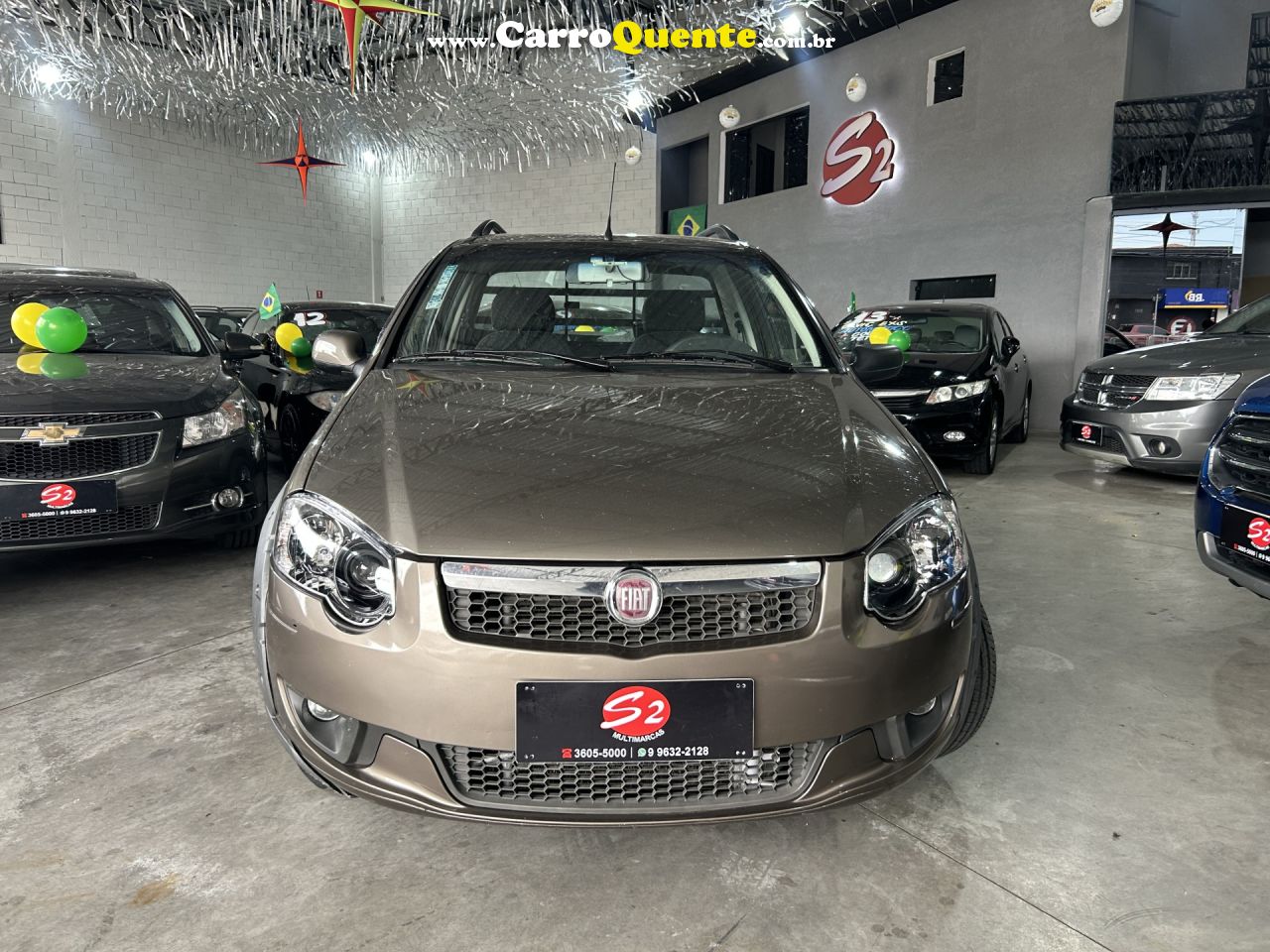 FIAT   STRADA TREKKING 1.6 16V FLEX CE   CINZA 2013 1.6 FLEX - Loja