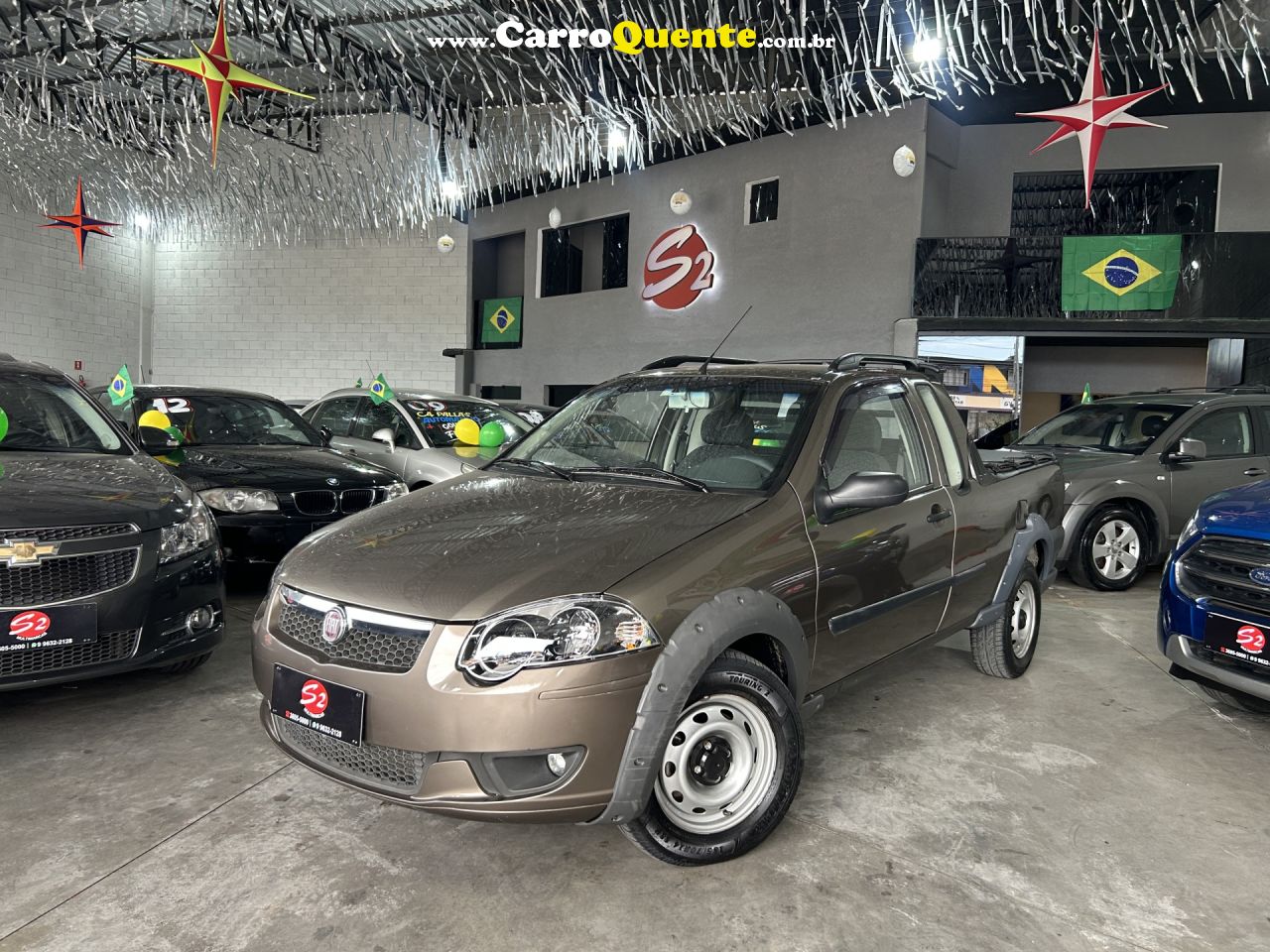 FIAT   STRADA TREKKING 1.6 16V FLEX CE   CINZA 2013 1.6 FLEX - Loja