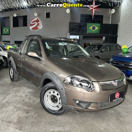 FIAT   STRADA TREKKING 1.6 16V FLEX CE   CINZA 2013 1.6 FLEX