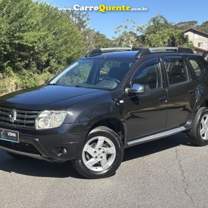 RENAULT   DUSTER DYNAMIQUE 2.0 FLEX 16V AUT.   PRETO 2013 2.0 FLEX
