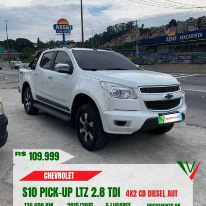 CHEVROLET S10 2.8 LTZ 4X2 CD 16V TURBO 2015