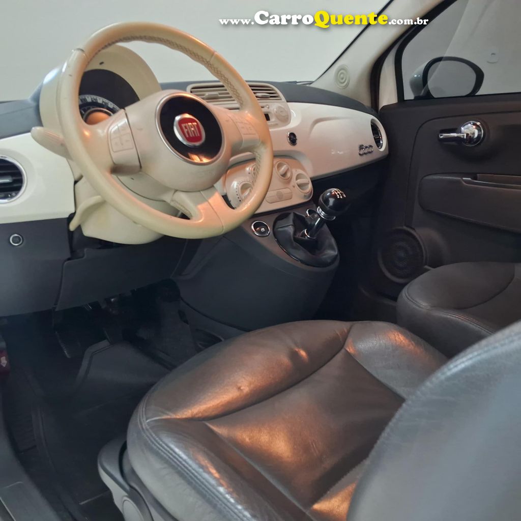 FIAT   500 CULT 1.4 FLEX 8V EVO MEC.   BRANCO 2014 1.4 FLEX - Loja
