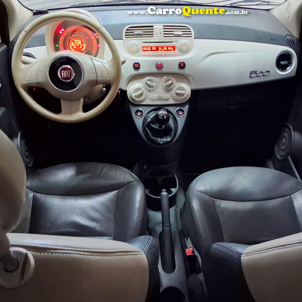 FIAT   500 CULT 1.4 FLEX 8V EVO MEC.   BRANCO 2014 1.4 FLEX - Loja