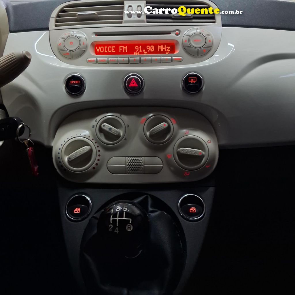 FIAT   500 CULT 1.4 FLEX 8V EVO MEC.   BRANCO 2014 1.4 FLEX - Loja