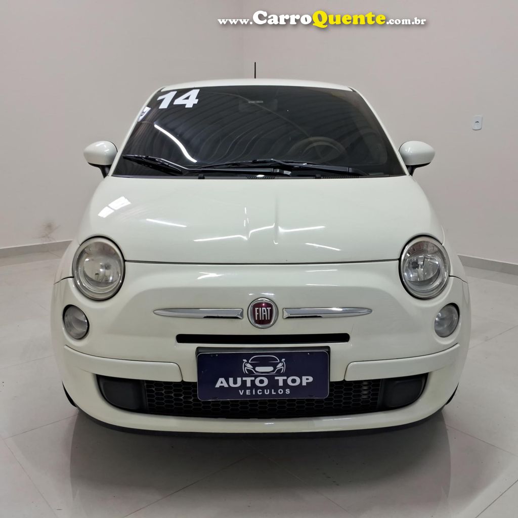 FIAT   500 CULT 1.4 FLEX 8V EVO MEC.   BRANCO 2014 1.4 FLEX - Loja