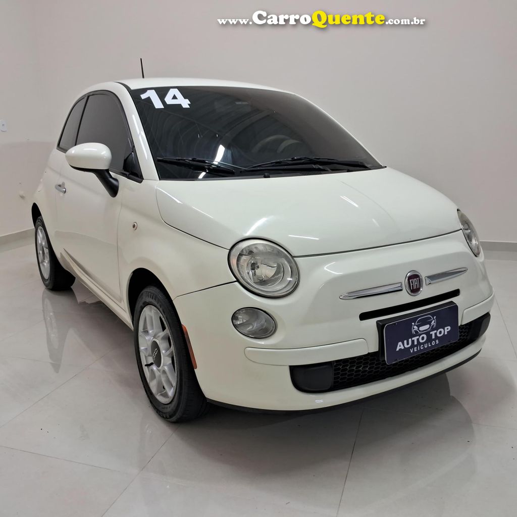 FIAT   500 CULT 1.4 FLEX 8V EVO MEC.   BRANCO 2014 1.4 FLEX - Loja