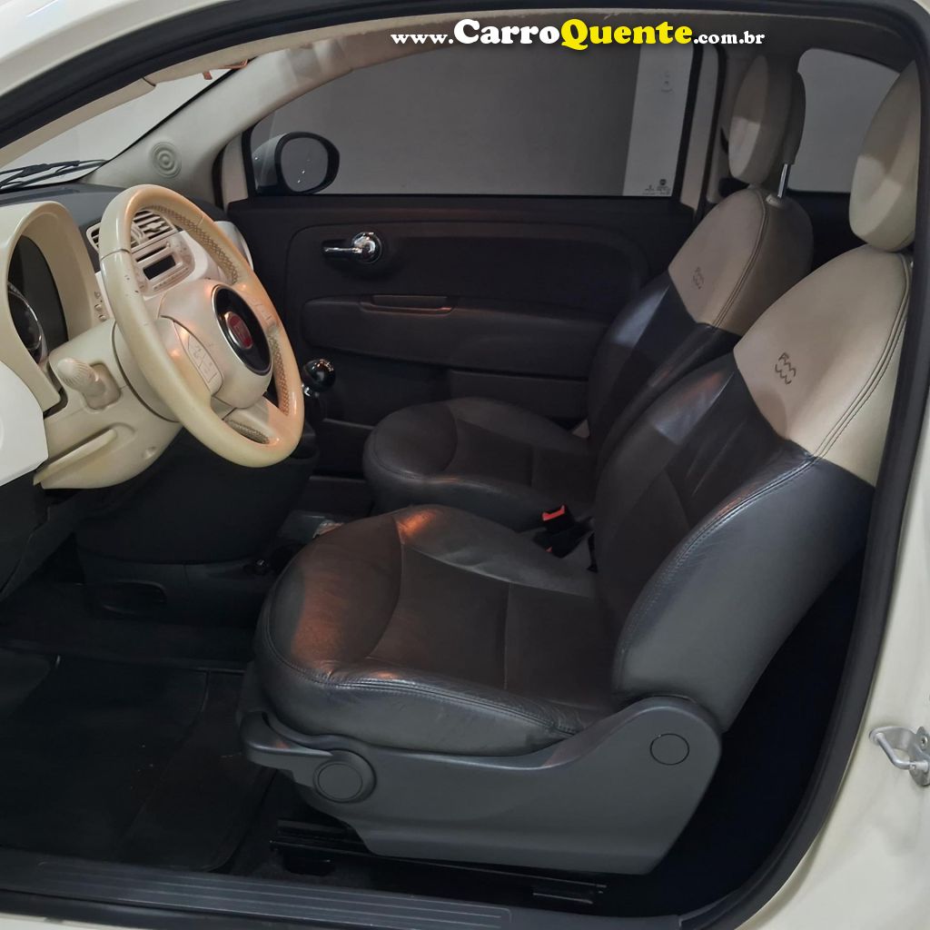 FIAT   500 CULT 1.4 FLEX 8V EVO MEC.   BRANCO 2014 1.4 FLEX - Loja