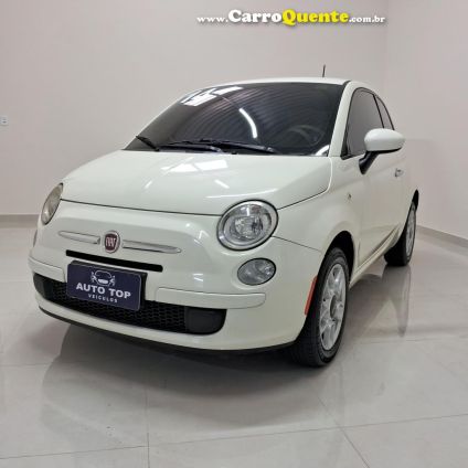 FIAT   500 CULT 1.4 FLEX 8V EVO MEC.   BRANCO 2014 1.4 FLEX