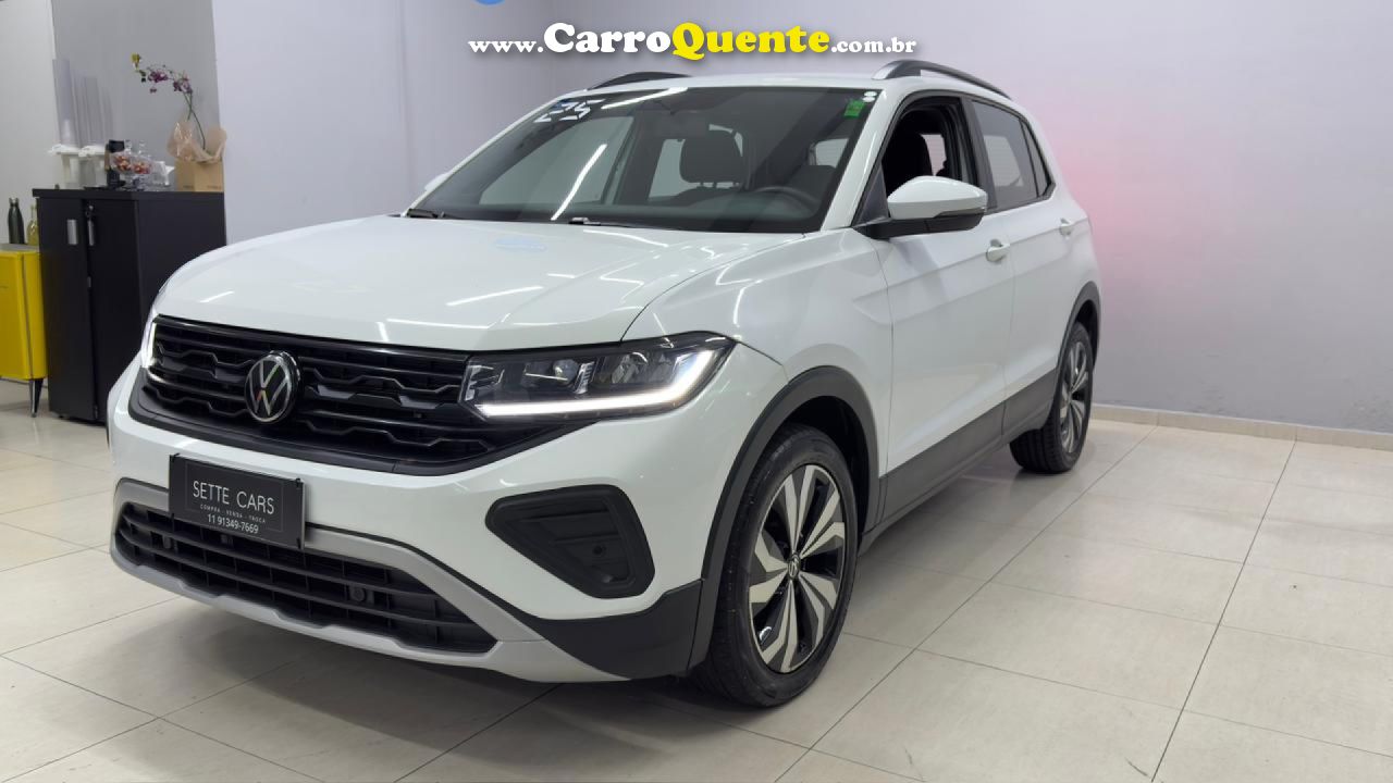 VOLKSWAGEN   T-CROSS 200 TSI 1.0  FLEX 12V 5P AUT.   BRANCO 2025 1.0 FLEX - Loja