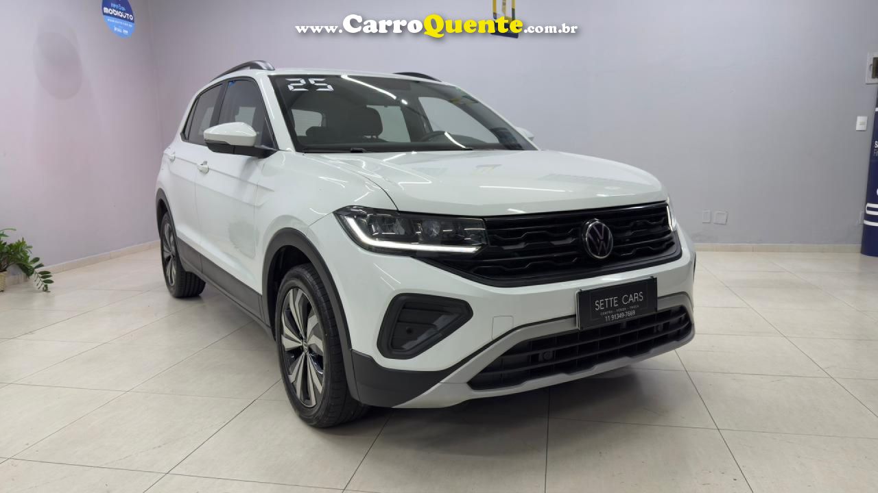 VOLKSWAGEN   T-CROSS 200 TSI 1.0  FLEX 12V 5P AUT.   BRANCO 2025 1.0 FLEX - Loja
