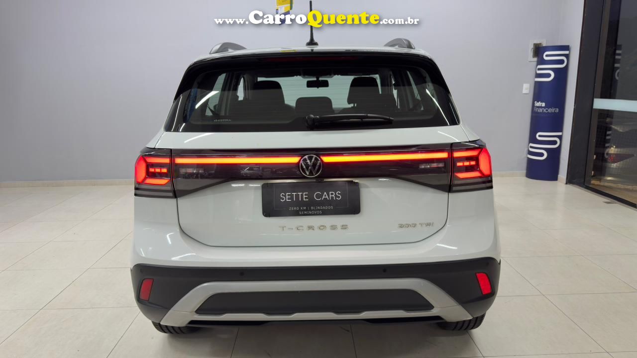 VOLKSWAGEN   T-CROSS 200 TSI 1.0  FLEX 12V 5P AUT.   BRANCO 2025 1.0 FLEX - Loja