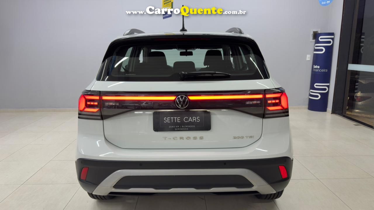 VOLKSWAGEN   T-CROSS 200 TSI 1.0  FLEX 12V 5P AUT.   BRANCO 2025 1.0 FLEX - Loja