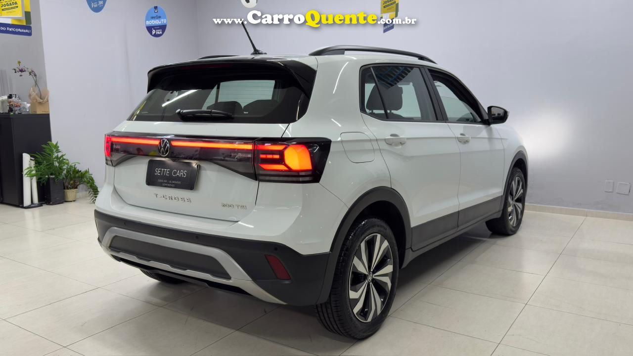 VOLKSWAGEN   T-CROSS 200 TSI 1.0  FLEX 12V 5P AUT.   BRANCO 2025 1.0 FLEX - Loja