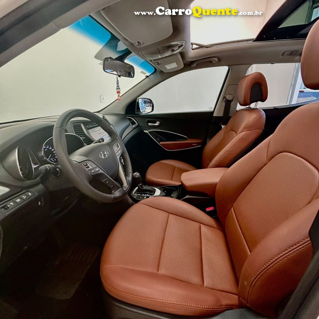 HYUNDAI   GRAND SANTA FÉ  3.3 V6 4X4 TIPTRONIC   BRANCO 2016 3.3 GASOLINA - Loja