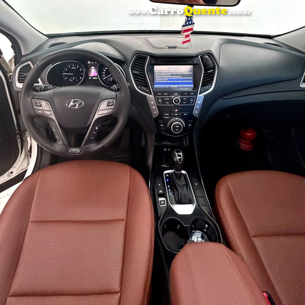 HYUNDAI   GRAND SANTA FÉ  3.3 V6 4X4 TIPTRONIC   BRANCO 2016 3.3 GASOLINA - Loja