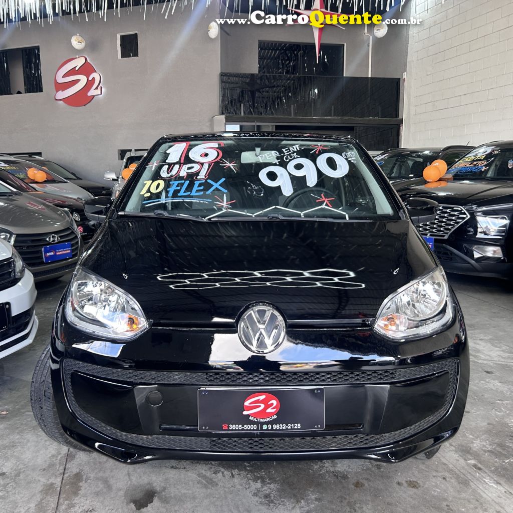 VOLKSWAGEN   UP! TAKE 1.0 T. FLEX 12V 3P   PRETO 2016 1.0 FLEX - Loja