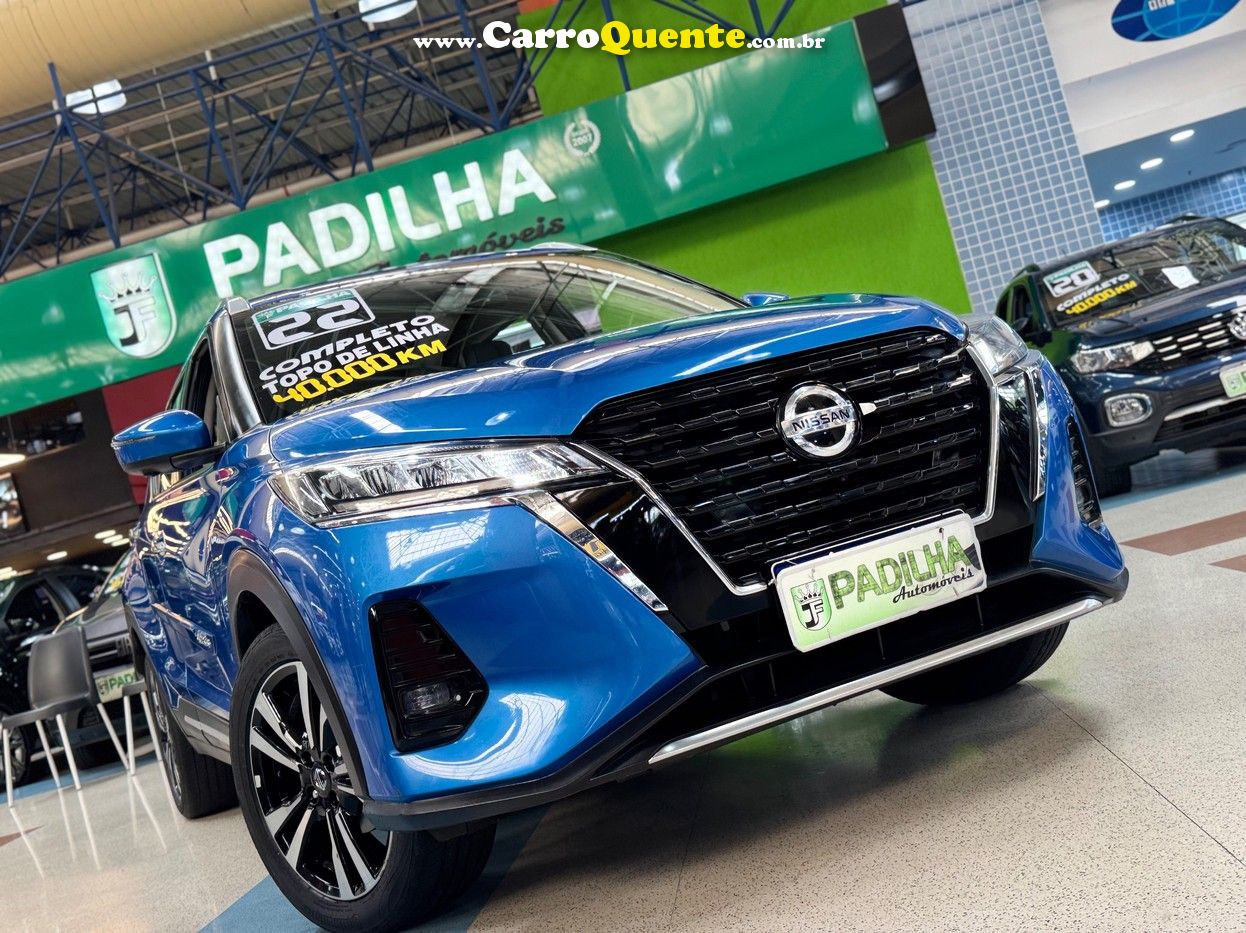 NISSAN KICKS 1.6 16V EXCLUSIVE 2022 - Loja