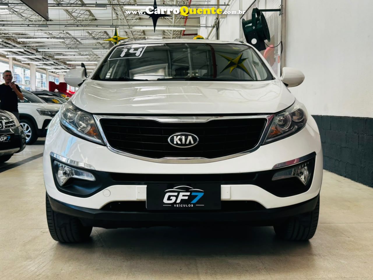 KIA   SPORTAGE LX 2.0 16V 2.0 16V FLEX  AUT.   BRANCO 2014 2.0 FLEX - Loja
