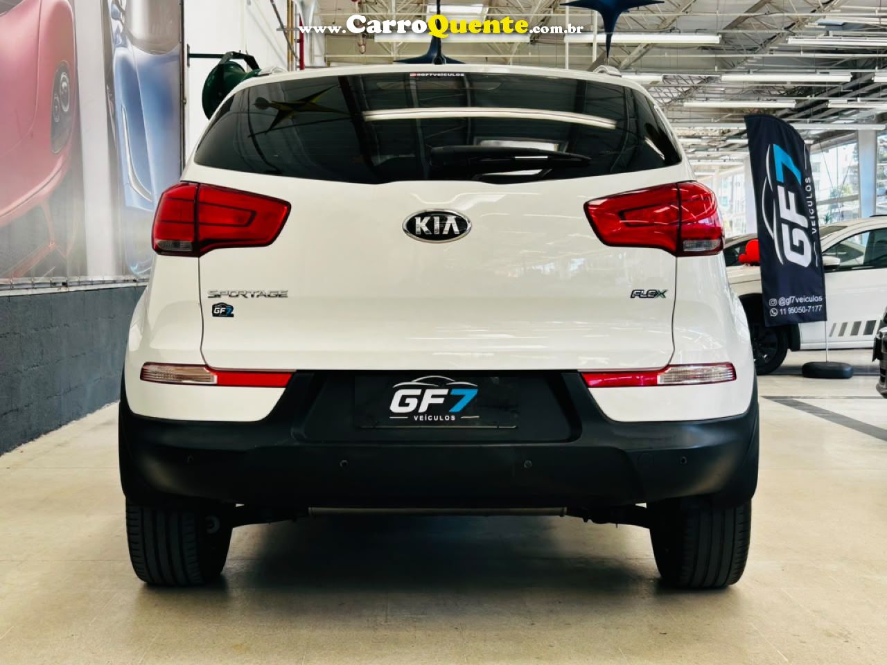 KIA   SPORTAGE LX 2.0 16V 2.0 16V FLEX  AUT.   BRANCO 2014 2.0 FLEX - Loja