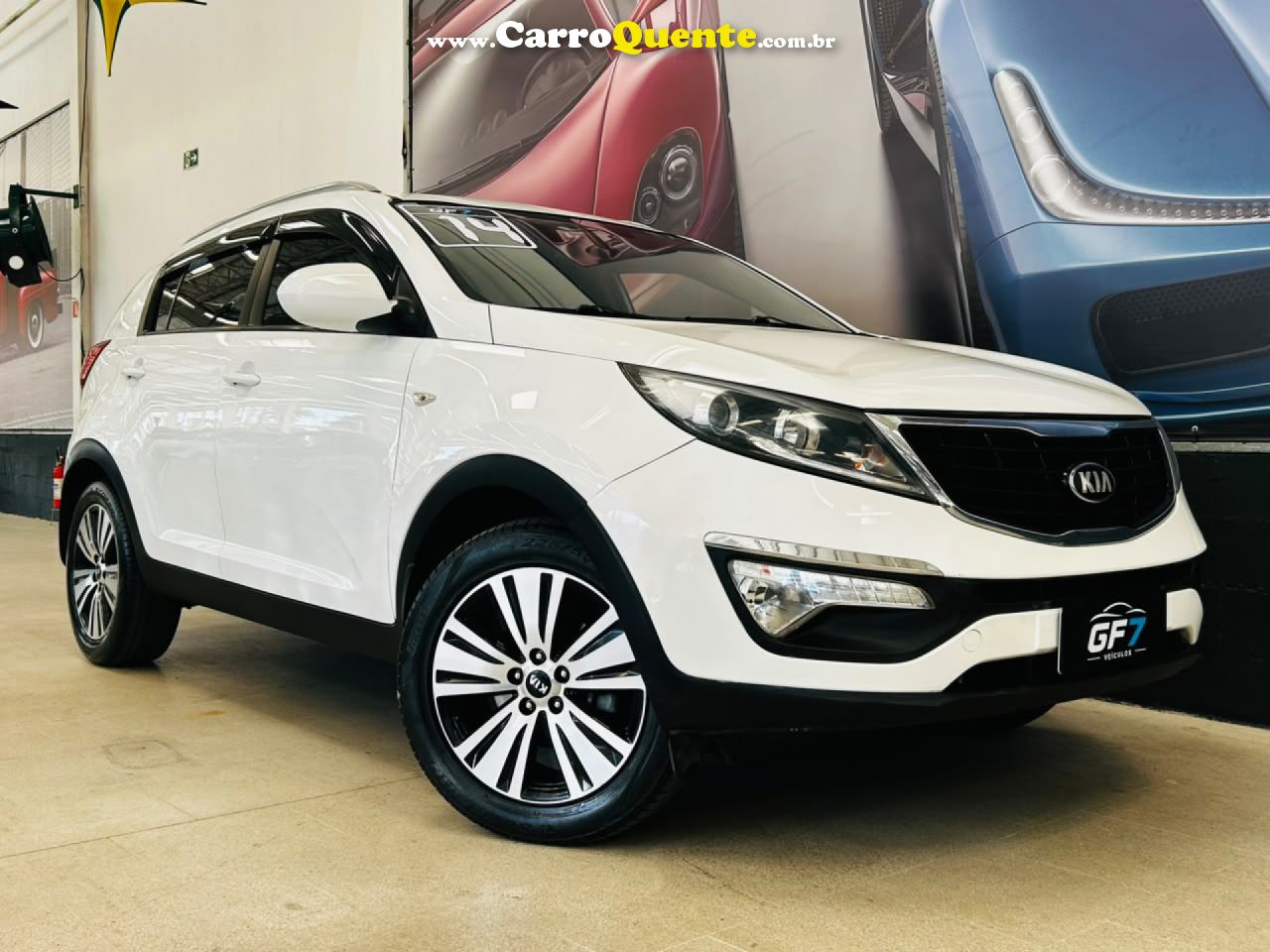 KIA   SPORTAGE LX 2.0 16V 2.0 16V FLEX  AUT.   BRANCO 2014 2.0 FLEX - Loja