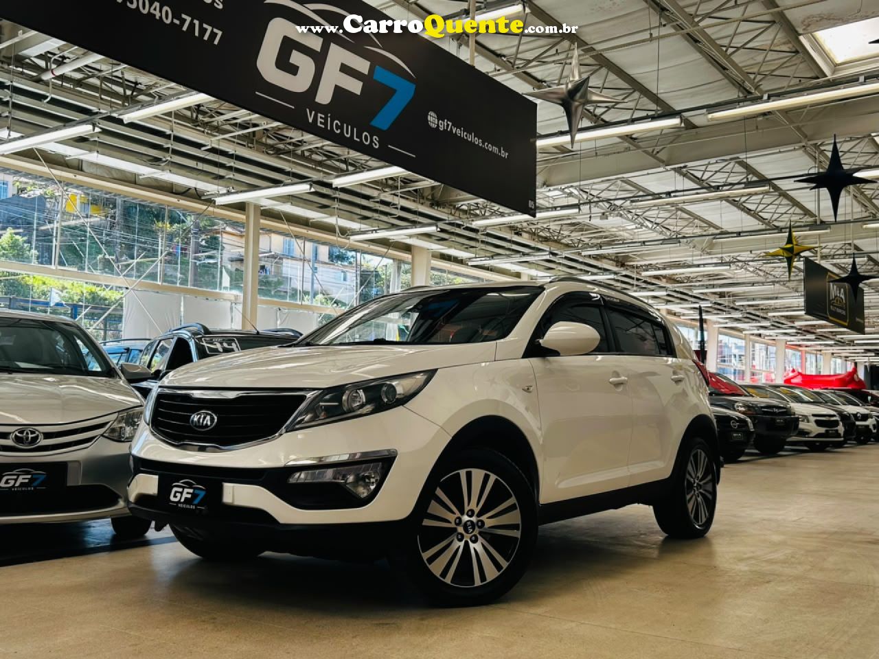 KIA   SPORTAGE LX 2.0 16V 2.0 16V FLEX  AUT.   BRANCO 2014 2.0 FLEX - Loja