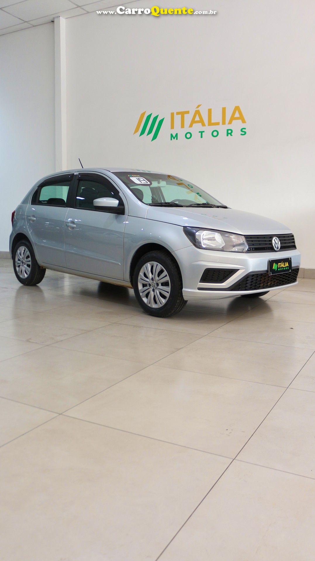 VOLKSWAGEN   GOL 1.6 MSI FLEX 8V 5P   PRATA 2019 1.6 FLEX - Loja